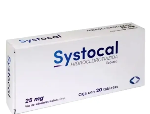 SYSTOCAL 20 TAB 25 MG HIDROCLOROTIAZIDA DIURÉTICO