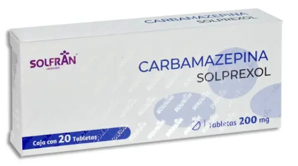 CARBAMAZEPINA SOLPREXOL  200 MG 20 TABLETAS ANTICONVULSIVO