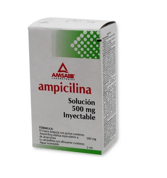 AMPICILINA 1 FA 500MG/2 ML AMPICILINA ANTIBIÓTICO