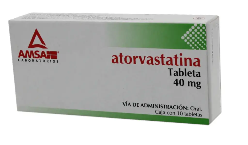ATORVASTATINA 10 TAB 40 MG ATORVASTATINA HIPERLIPIDEMIA / HIPERCOLESTEROLEMIA