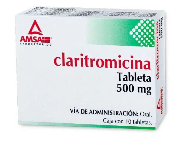 CLARITROMICINA 10 TAB 500 MG CLARITROMICINA ANTIBIOTICO