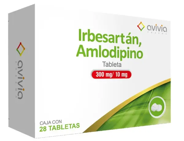 IRBERSARTAN / AMLODIPIN 28 TAB 300/10 MG IRBESARTAN;AMLODIPINO ANTIHIPERTENSIVO