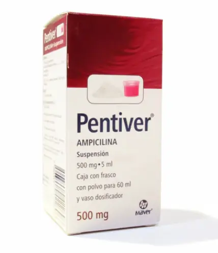 PENTIVER 1 SUSP 500MG/5/60 ML AMPICILINA ANTIBIÓTICO