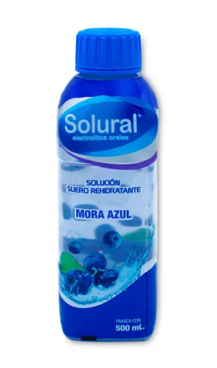 SOLURAL MORA AZUL 1 SOL 500 ML CLORURO DE CALCIO;CLORURO DE MAGNESIO;CLORURO DE POTASIO;CLORURO DE SODIO;GLUCOSA;LACTATO DE CALCIO SOLUCION REHIDRATANTE