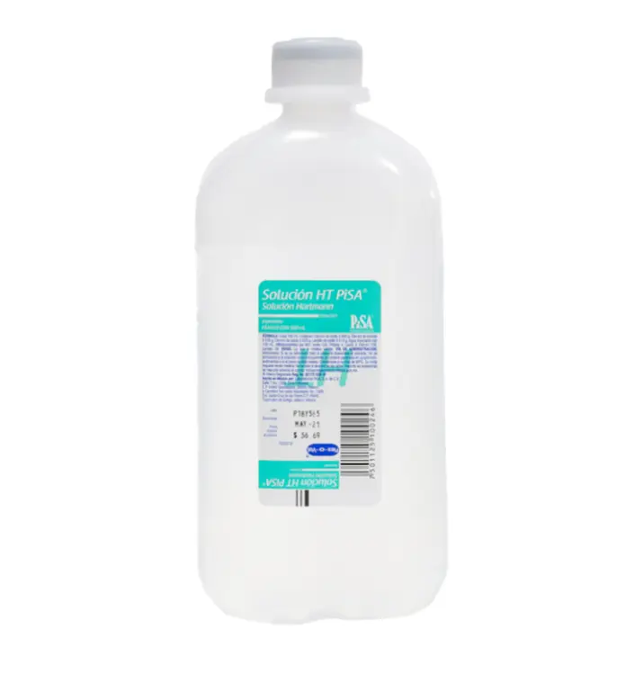 SOLUCION HARTMANN 1 SOL 500 ML CLORURO DE CALCIO;CLORURO DE POTASIO;CLORURO DE SODIO;LACTATO DE SODIO SOLUCION REHIDRATANTE