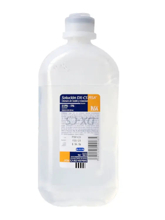 SOLUCION DX-CS PiSA SOLUCION MIXTA 1 SOL 0.9%/500 ML CLORURO DE SODIO;GLUCOSA SOLUCION REHIDRATANTE