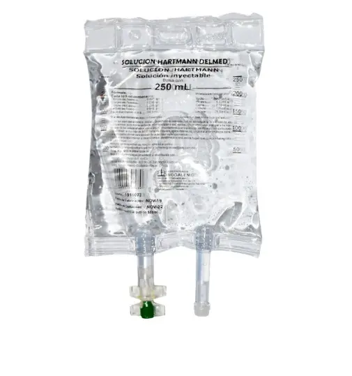 SOLUCION HARTMANN 250 ML CLORURO DE SODIO;LACTATO DE SODIO;CLORURO DE POTASIO;CLORURO DE CALCIO SOLUCION REHIDRATANTE