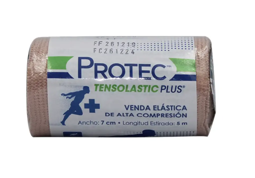 VENDA ELASTICA TEN/PLUS 1 VENDAS 7CMX5 M VENDA MATERIAL DE CURACION