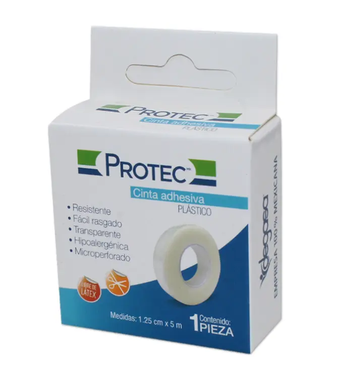 TELA ADHESIVA PLAST 1 PZA 1.25CM X 5M TELA ADHESIVA MATERIAL DE CURACION
