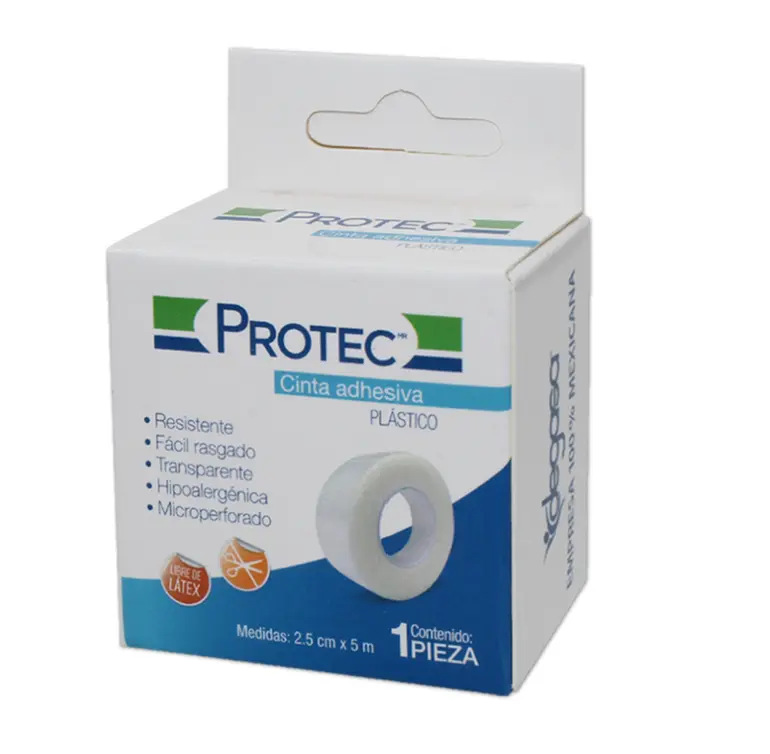 TELA ADHESIVA PLAST 1 PZA 2.5CM X 5M TELA ADHESIVA MATERIAL DE CURACION