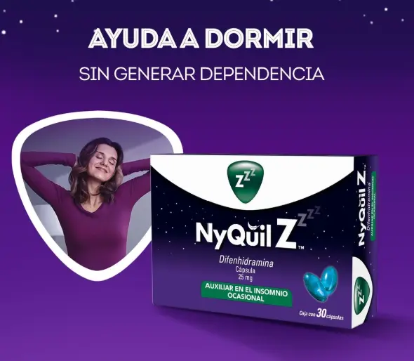 NYQUIL Z DIFENHIDRAMINA 25 MG 30 CAPSULAS