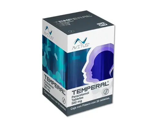 TEMPERAL 20 TAB 500 MG PARACETAMOL ANALGÉSICO/ANTIPIRÉTICO