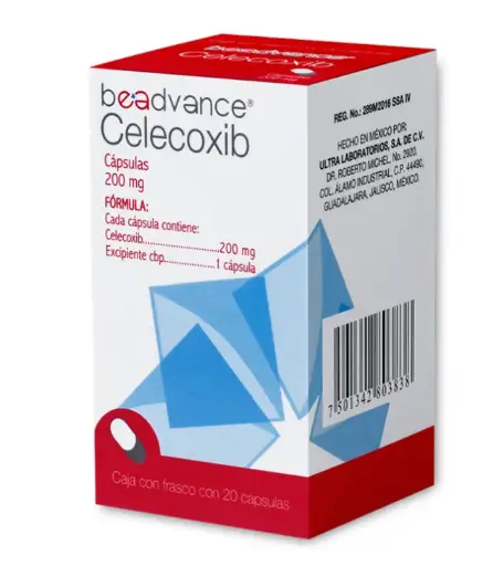 CELECOXIB 20 CAPS 200MG CELECOXIB ANTIINFLAMATORIO