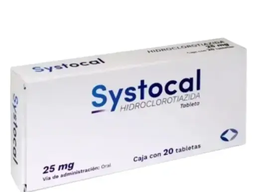 SYSTOCAL 20 TAB 25 MG HIDROCLOROTIAZIDA DIURÉTICO