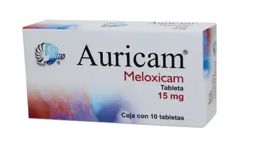 AURICAM 10 TAB 15 MG MELOXICAM ANTIINFLAMATORIO