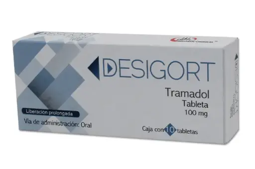 DESIGORT TRAMADOL 100 MG 10 TABLETAS