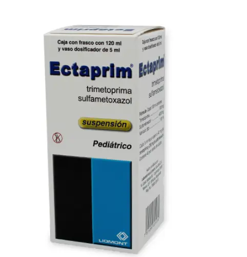ECTAPRIM PEDIATRICO TRIMETOPRIMA/SULFAMETOXAZOL 40 MG/200 MG/5 ML FRASCO 120 ML 