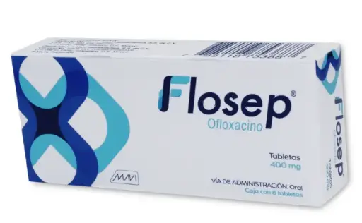 FLOSEP OFLOXACINO 400 MG 8 TABLETAS