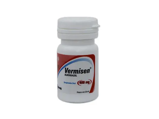 VERMISEN 1 SUSP 400MG/20 ML ALBENDAZOL ANTIPARASITARIO