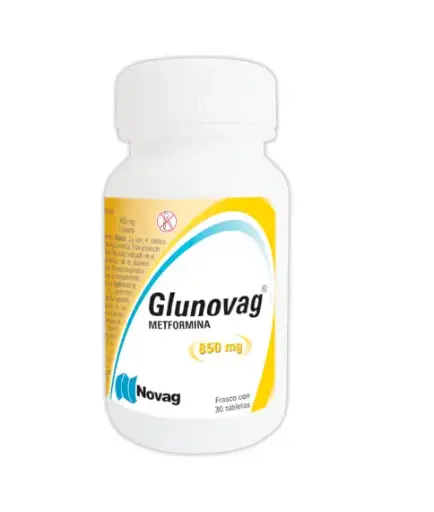 GLUNOVAG 30 TAB 850 MG METFORMINA ANTIDIABÉTICO 
