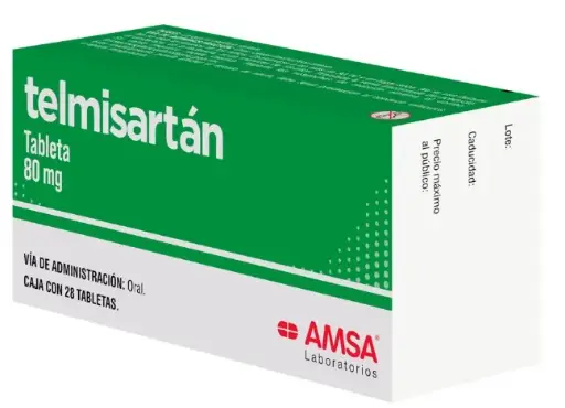 TELMISARTAN 28 TAB 80 MG TELMISARTAN ANTIHIPERTENSIVO