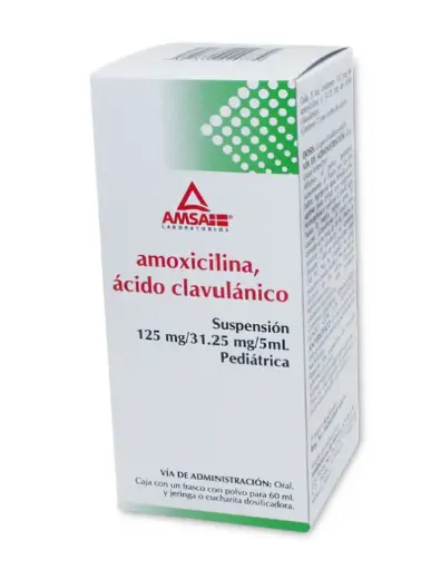 AMOX/AC CLAV 1 SUSP 125/31.25MG/5ML/60ML AMOXICILINA;ACIDO CLAVULANICO ANTIBIÓTICO P.L.