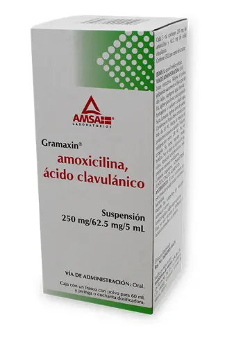 [ANTIBIOTICO] GRAMAXIN 1 SUSP 250/62.5MG/5/60 ML ACIDO CLAVULANICO;AMOXICILINA ANTIBIÓTICO 