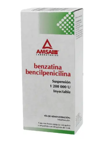 [ANTIBIOTICO] BENZATINA BENCILPEN 1 FA 1,200,000U/5 ML BENCILPENICILINA BENZATINICA ANTIBIÓTICO