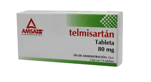 TELMISARTAN 14 TAB 80 MG TELMISARTAN ANTIHIPERTENSIVO