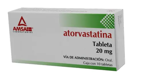 ATORVASTATINA 10 TAB 20 MG ATORVASTATINA HIPERLIPIDEMIA / HIPERCOLESTEROLEMIA