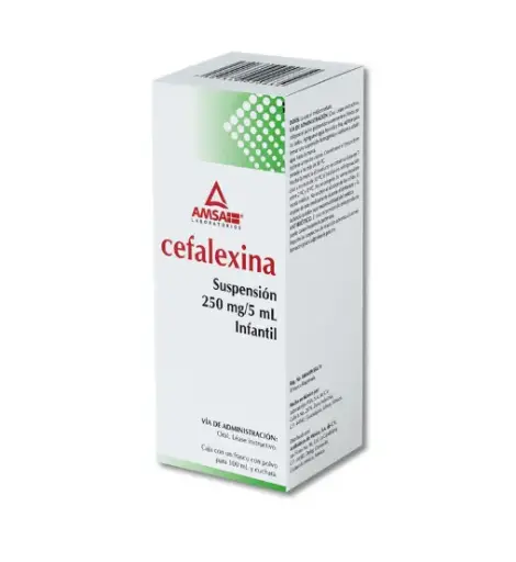 CEFALEXINA SUSP 100 ML 250 MG/5 ML CEFALEXINA ANTIBIOTICO