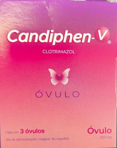 CANDIPHEN -V 3 OVS 200 MG CLOTRIMAZOL ANTIMICÓTICO