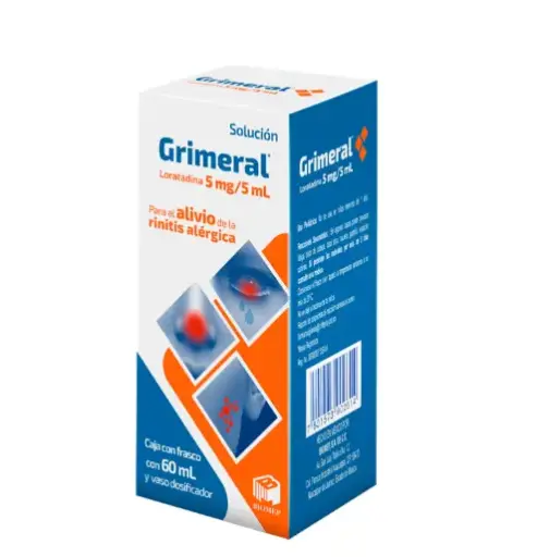 GRIMERAL 1 JBE 100MG/100/60 ML LORATADINA ANTIALÉRGICO 