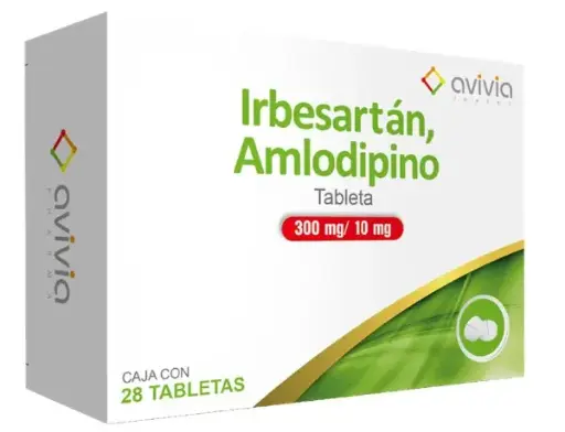 IRBERSARTAN / AMLODIPIN 28 TAB 300/10 MG IRBESARTAN;AMLODIPINO ANTIHIPERTENSIVO