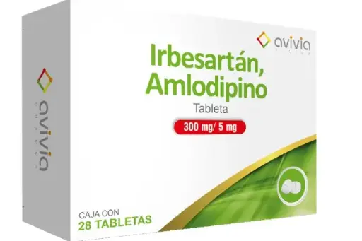 IRBERSARTAN / AMLODIPINO 28 TAB 300/5 MG IRBESARTAN;AMLODIPINO ANTIHIPERTENSIVO