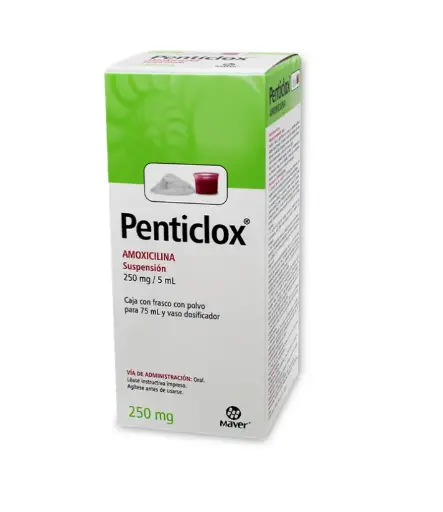 PENTICLOX 1 SUSP 250 MG/75 ML AMOXICILINA ANTIBIÓTICO 