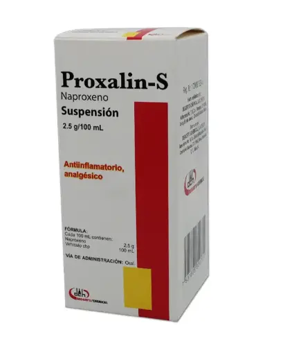 PROXALIN-S 1 SUSP 125MG/5/100 ML NAPROXENO ANTIINFLAMATORIO NO ESTEROIDEO