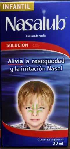 NASALUB INF 1 FRASCO NEBULIZADOR 30 ML CLORURO DE SODIO LUBRICANTE NASAL