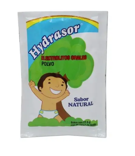 [SOBRES] HYDRASOR 1 PVO 27.9 G CITRATO TRISODICO;CLORURO DE POTASIO;CLORURO DE SODIO;GLUCOSA SOLUCION REHIDRATANTE
