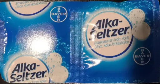 ALKA-SELTZER BICARBONATO DE SODIO, ACIDO CITRICO, ACIDO ACETILSALICILICO
