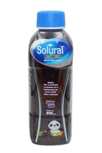 SOLURAL PEDIATRICO UVA 1 SOL 500 ML CLORURO DE CALCIO;CLORURO DE MAGNESIO;CLORURO DE POTASIO;CLORURO DE SODIO;GLUCOSA;LACTATO DE CALCIO SOLUCION REHIDRATANTE 