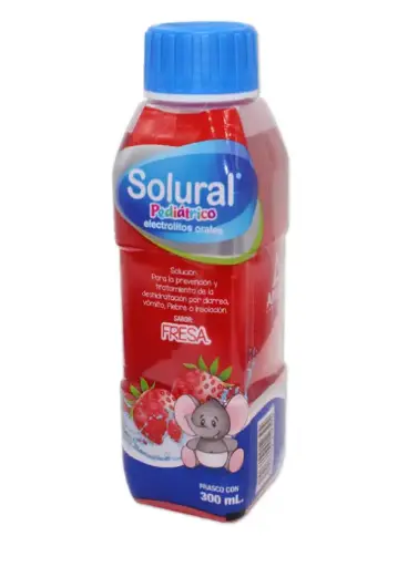SOLURAL PEDIATRICO FRESA 1 SOL 300 ML CITRATO DE SODIO;CLORURO DE POTASIO;CLORURO DE SODIO;GLUCOSA SOLUCION REHIDRATANTE