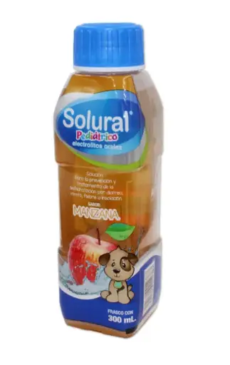 SOLURAL PEDIATRICO MANZANA 1 SOL 300 ML CITRATO DE SODIO;CLORURO DE POTASIO;CLORURO DE SODIO;GLUCOSA SOLUCION REHIDRATANTE