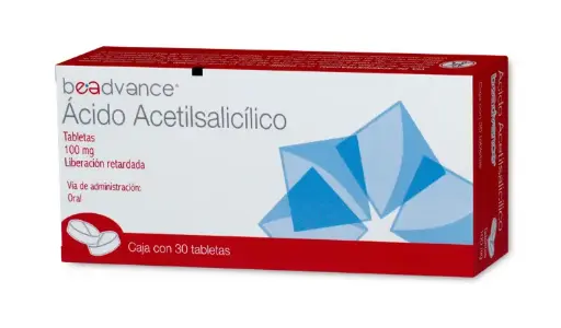 ACIDO ACETILSALICILICO 30 TAB 100MG ACIDO ACETILSALICILICO ANTIINFLAMATORIO
