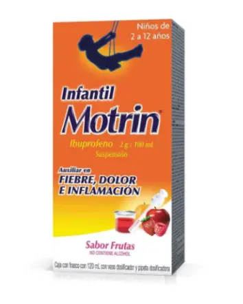 MOTRIN INFANTIL IBUPROFENO 2G/100ML SUSPENSION (JARABE) 120 ML