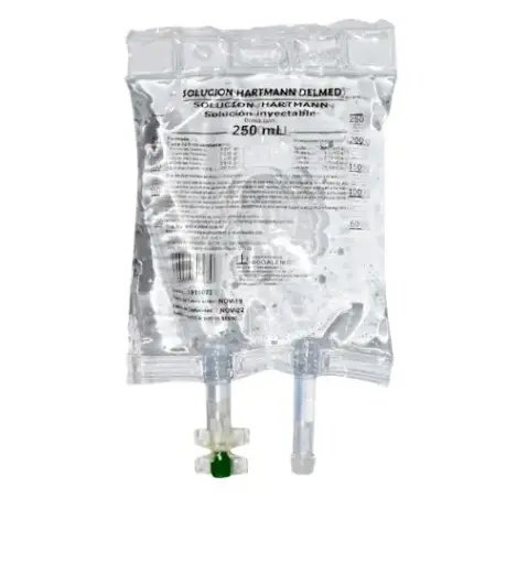 SOLUCION HARTMANN 250 ML CLORURO DE SODIO;LACTATO DE SODIO;CLORURO DE POTASIO;CLORURO DE CALCIO SOLUCION REHIDRATANTE