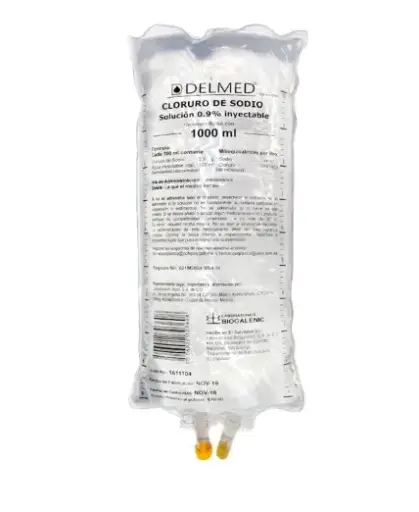 SOLUCION CLORURO DE SODIO 0.9% 1000 ML CLORURO DE SODIO SOLUCION REHIDRATANTE 