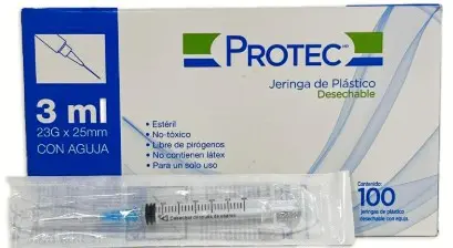 JERINGA AZUL 1 JERS 23GX25MM/3ML