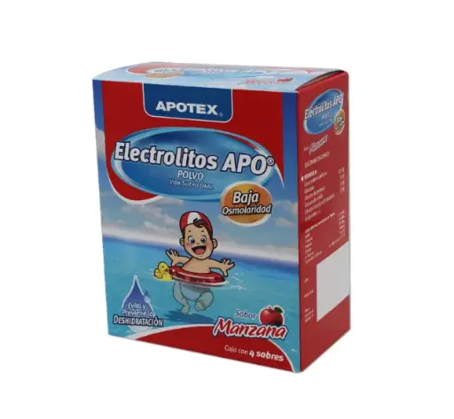 Electrolitos APO Polvo Vida Suero Oral sabor Manzana