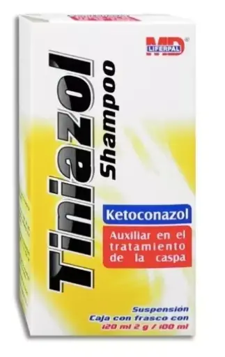 TINIAZOL 1 SHAMPOO 2G/120 ML KETOCONAZOL ANTIMICÓTICO 